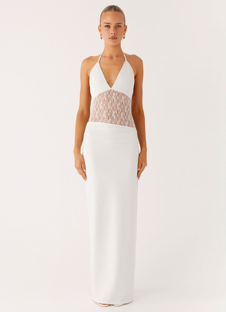 Enchant Lace Maxi Dress - Ivory Ivory / US 14 Enchant Lace Maxi Dress - Ivory Ivory / US 14