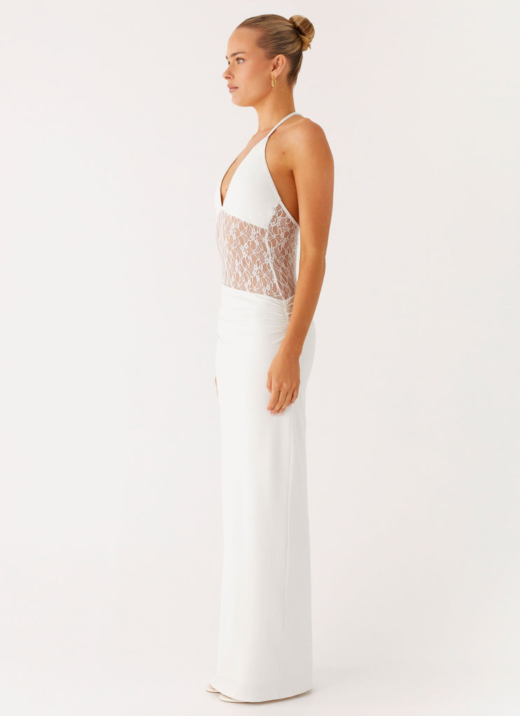 Enchant Lace Maxi Dress - Ivory Peppermayo US Enchant Lace Maxi Dress - Ivory Peppermayo US