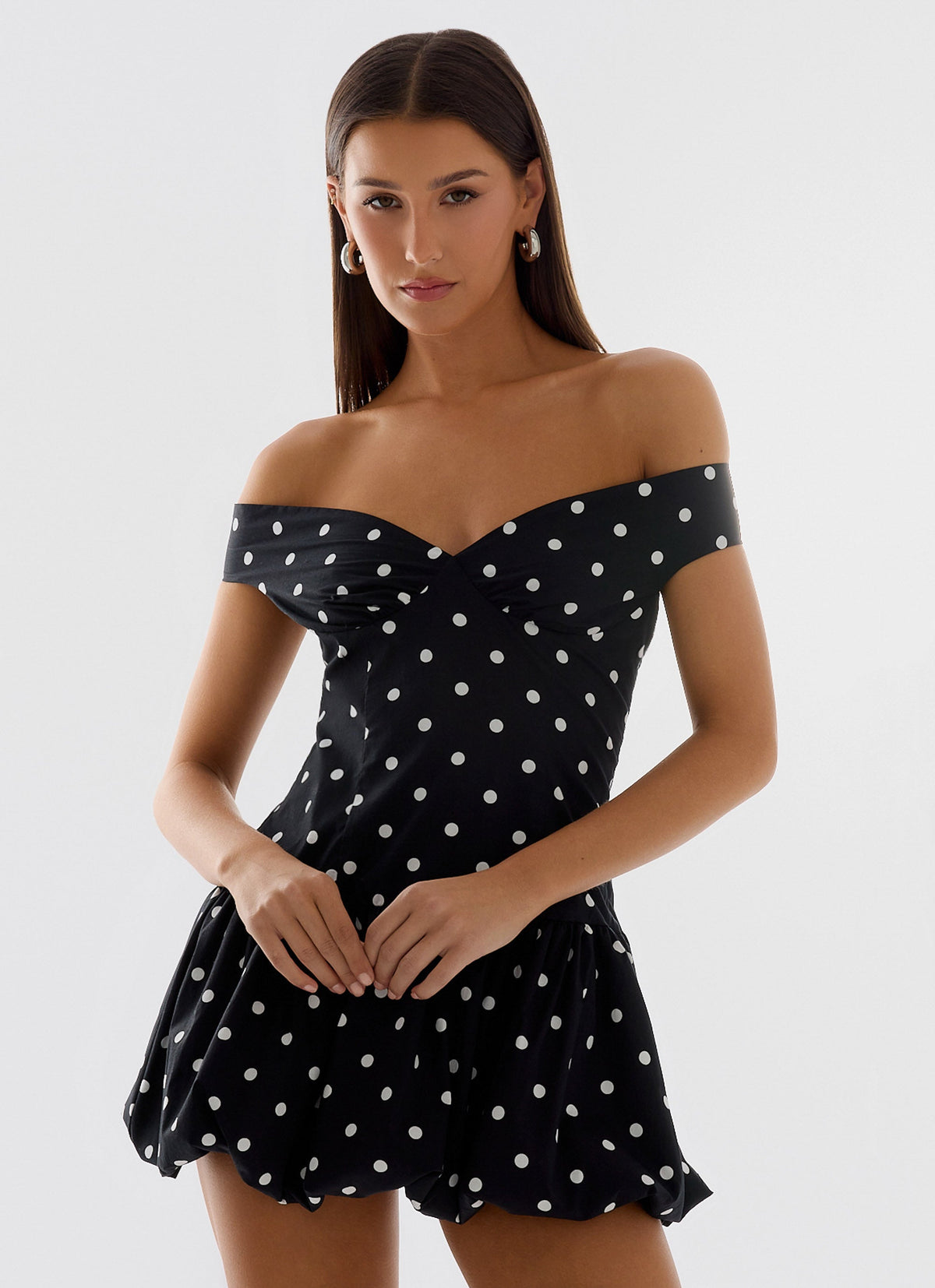 Endless Romance Off Shoulder Mini Dress