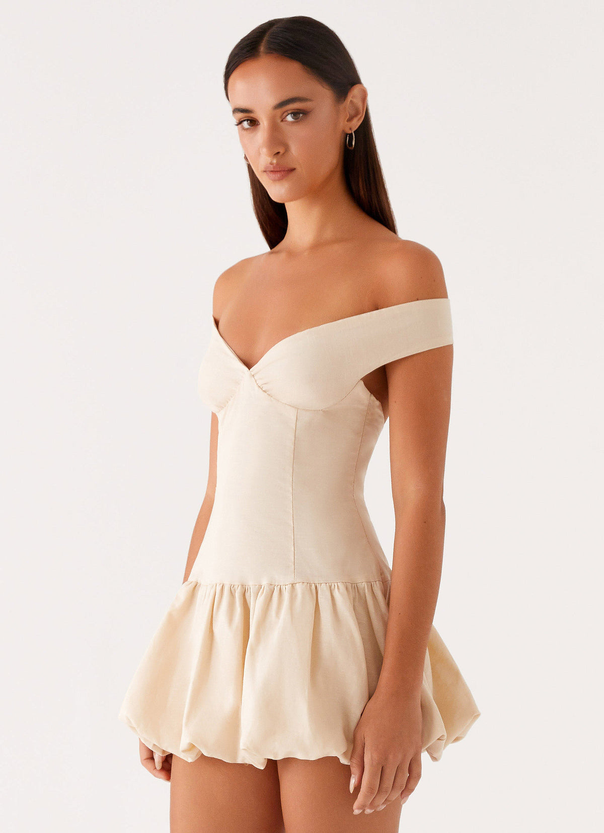 Endless Romance Off Shoulder Mini Dress