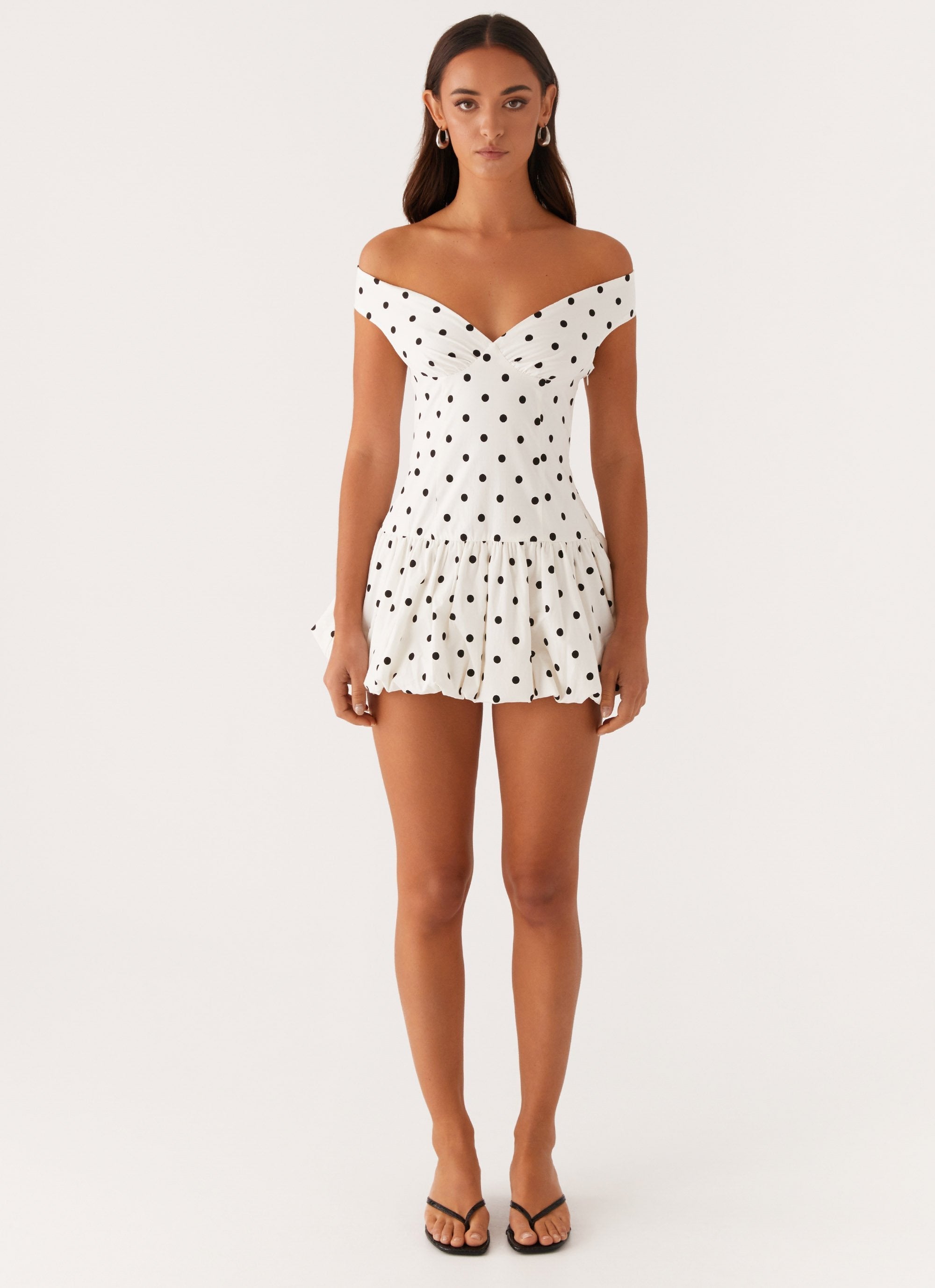 Endless Romance Off Shoulder Mini Dress