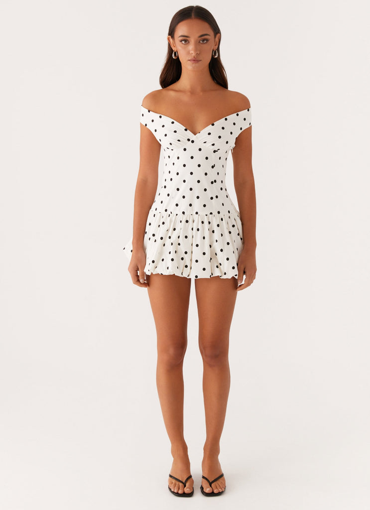 peppermayo off the shoulder dress Endless Romance Off Shoulder Mini Dress