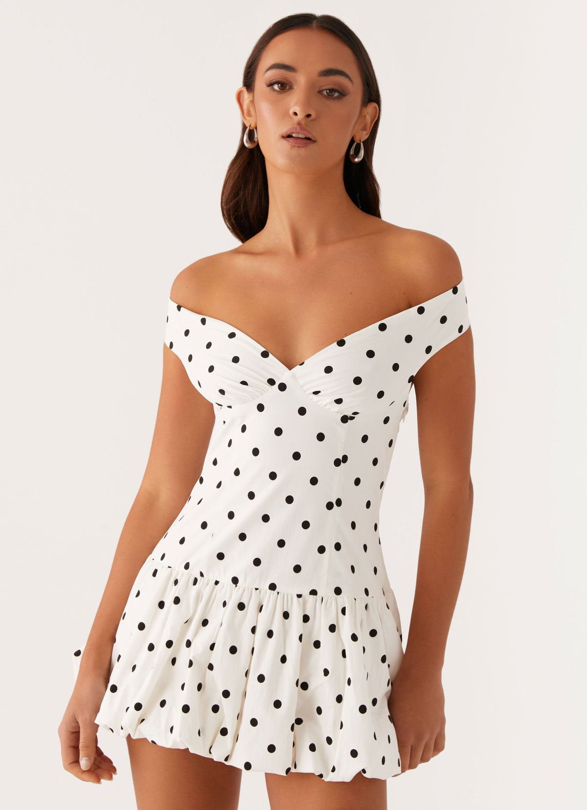 Endless Romance Off Shoulder Mini Dress