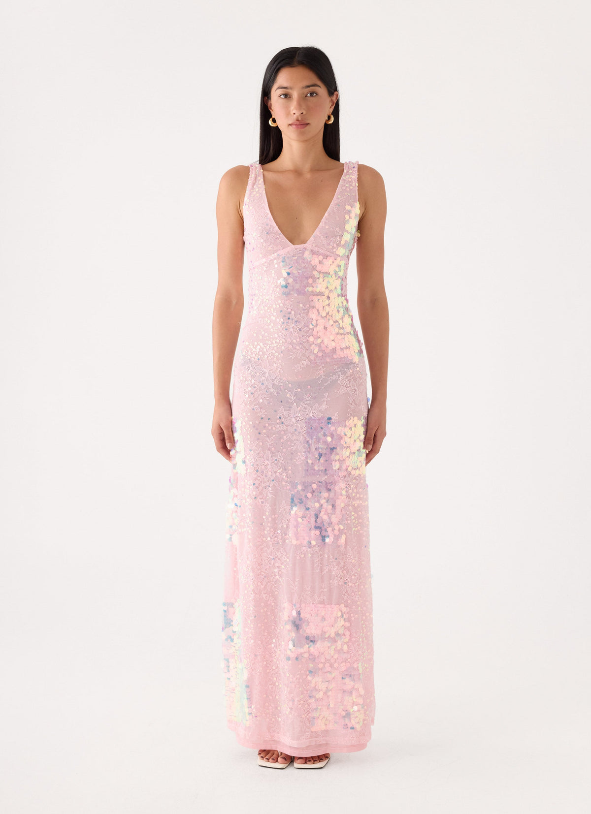 Erinah Sequin Maxi Dress