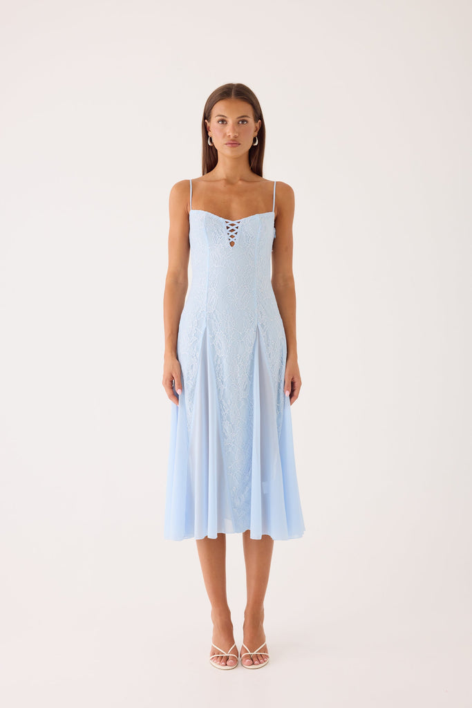 Erynda Midi Dress - Blue
