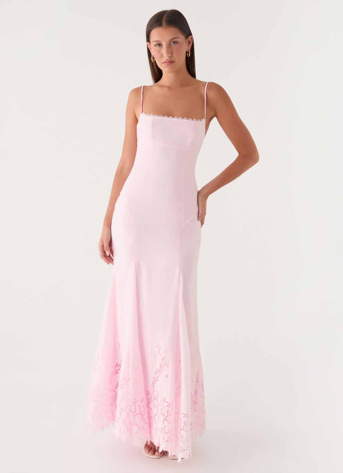 pepper mayo dress Odette Satin Mini Thin neck tie Peppermayo Cut-Out Strapless Maxi Dress