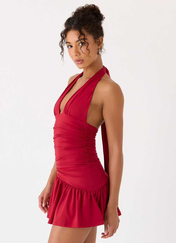 Esme Mini Dress - Red Magenta Red Magenta / US 18 Esme Mini Dress - Red Magenta Red Magenta / US 18