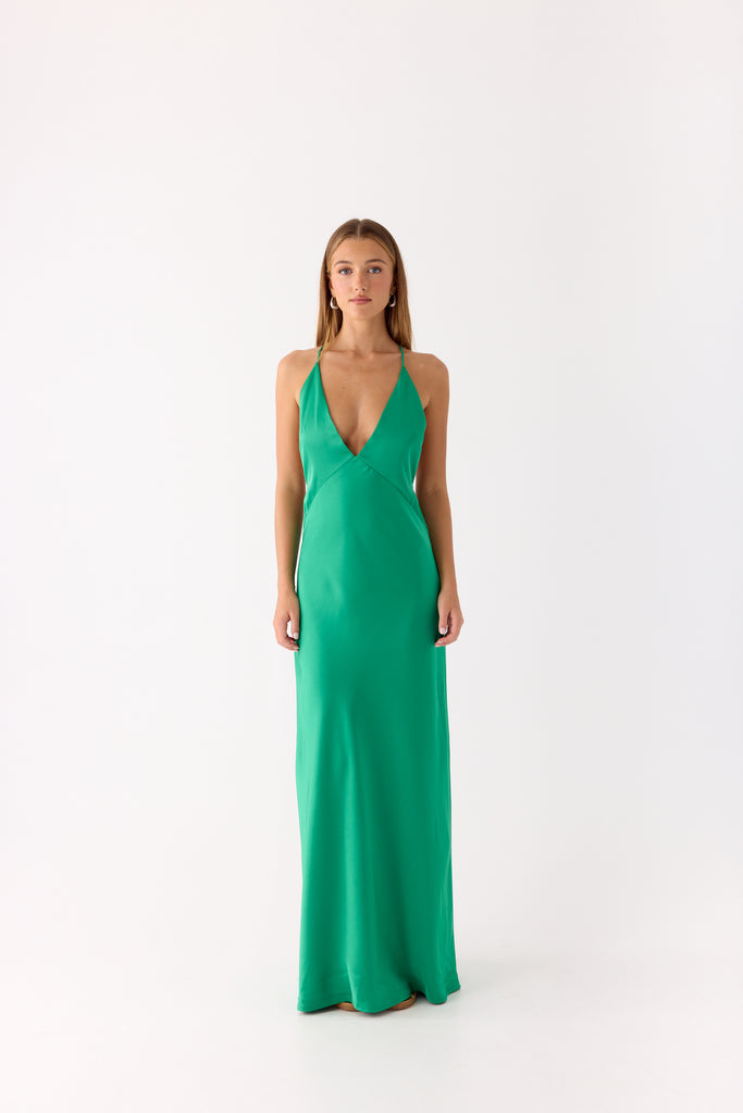 Esmeray Maxi Dress - Emerald Green Peppermayo US Esmeray Maxi Dress - Emerald Green Peppermayo US