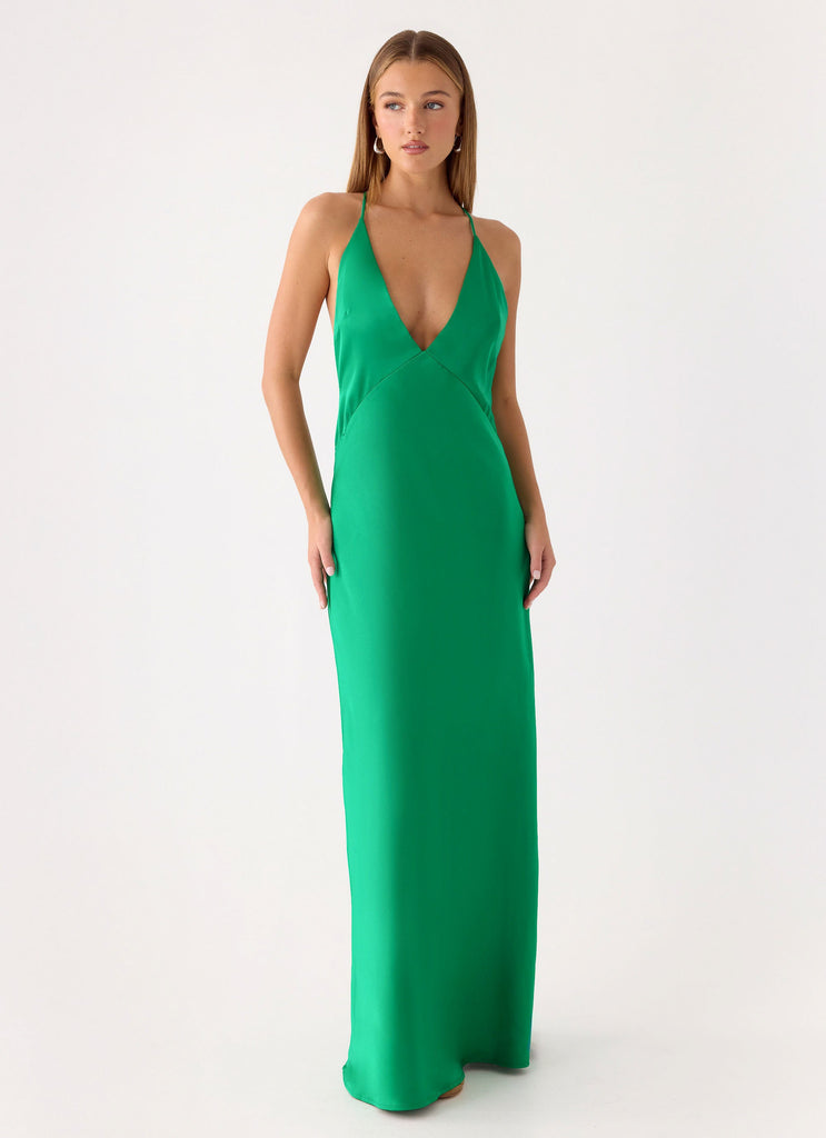 Esmeray Maxi Dress - Emerald Green Peppermayo US Esmeray Maxi Dress - Emerald Green Peppermayo US