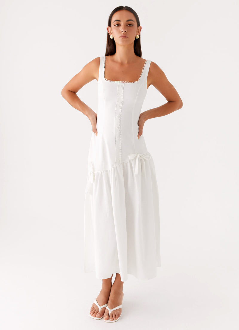 Esmerelda Midi Dress White 4 Peppermayo