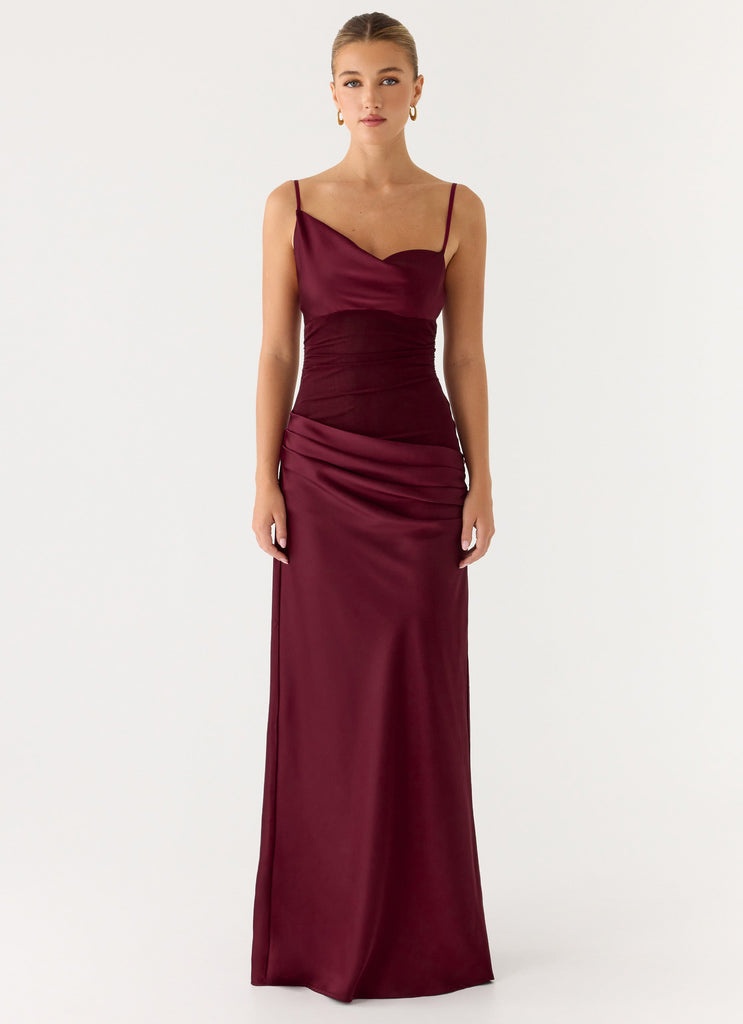 Eternal Energy Maxi Dress - Merlot Merlot / US 16 Eternal Energy Maxi Dress - Merlot Merlot / US 16