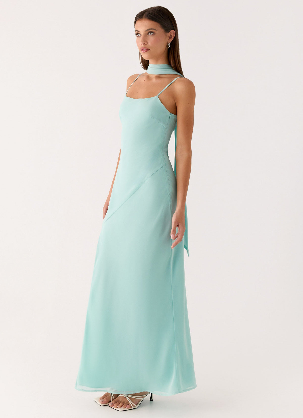 Eternelle Square Neck Maxi Dress