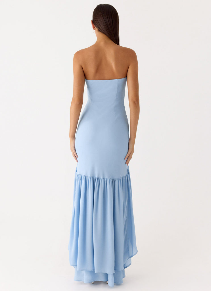 Evander Chiffon Maxi Dress - Blue Peppermayo US Evander Chiffon Maxi Dress - Blue Peppermayo US