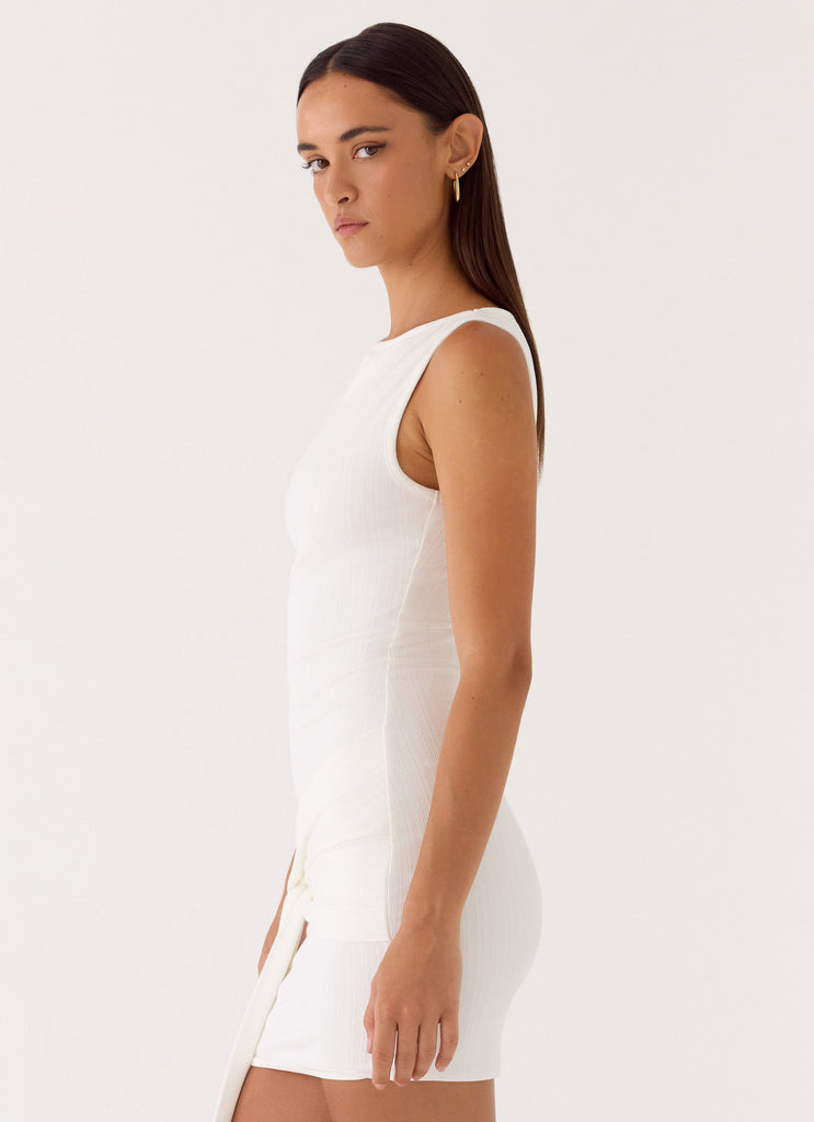 Everly Mini Dress - White  Peppermayo US