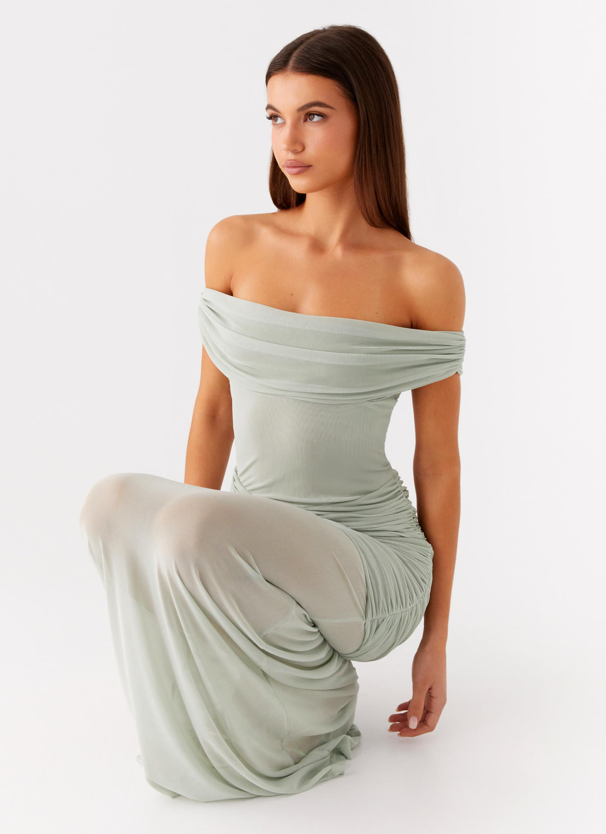 Eyllin Off Shoulder Maxi Dress