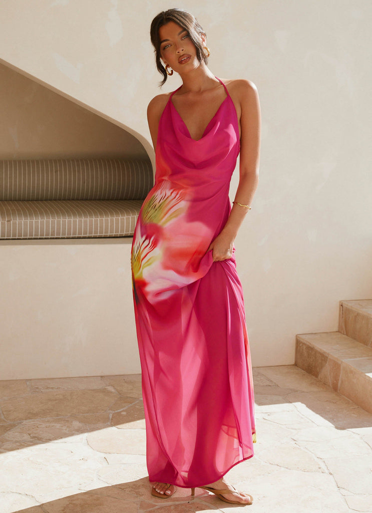 Fantasy Maxi Dress - Pink Tropical Peppermayo US Fantasy Maxi Dress - Pink Tropical Peppermayo US