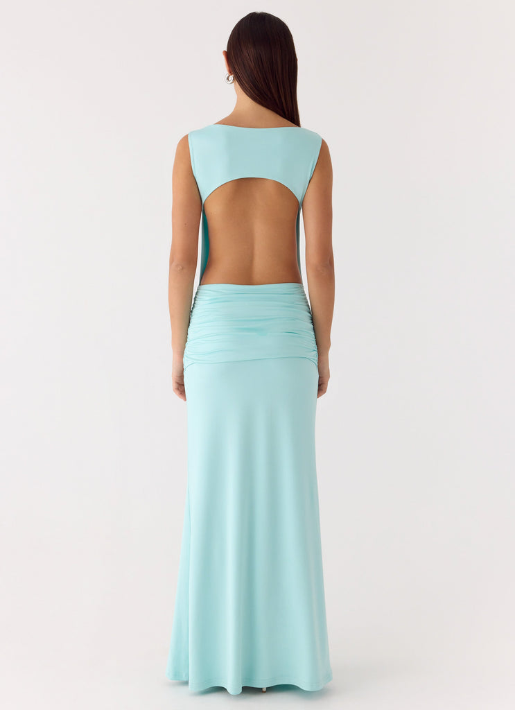 Fault Line Maxi Dress - Aqua Aqua / US 8 Fault Line Maxi Dress - Aqua Aqua / US 8