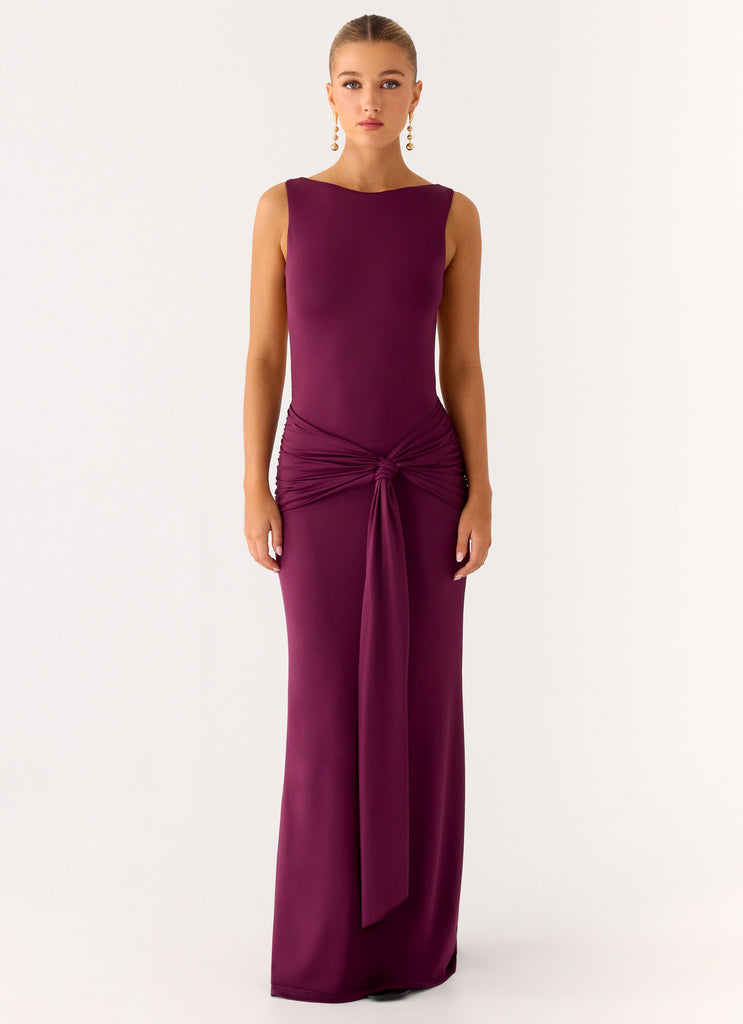 Fault Line Maxi Dress - Plum Plum / US 10 Fault Line Maxi Dress - Plum Plum / US 10