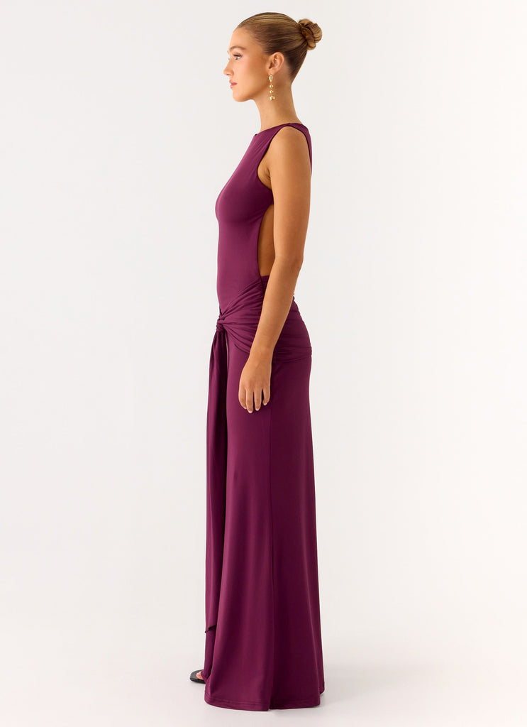 Fault Line Maxi Dress - Plum Plum / US 10 Fault Line Maxi Dress - Plum Plum / US 10