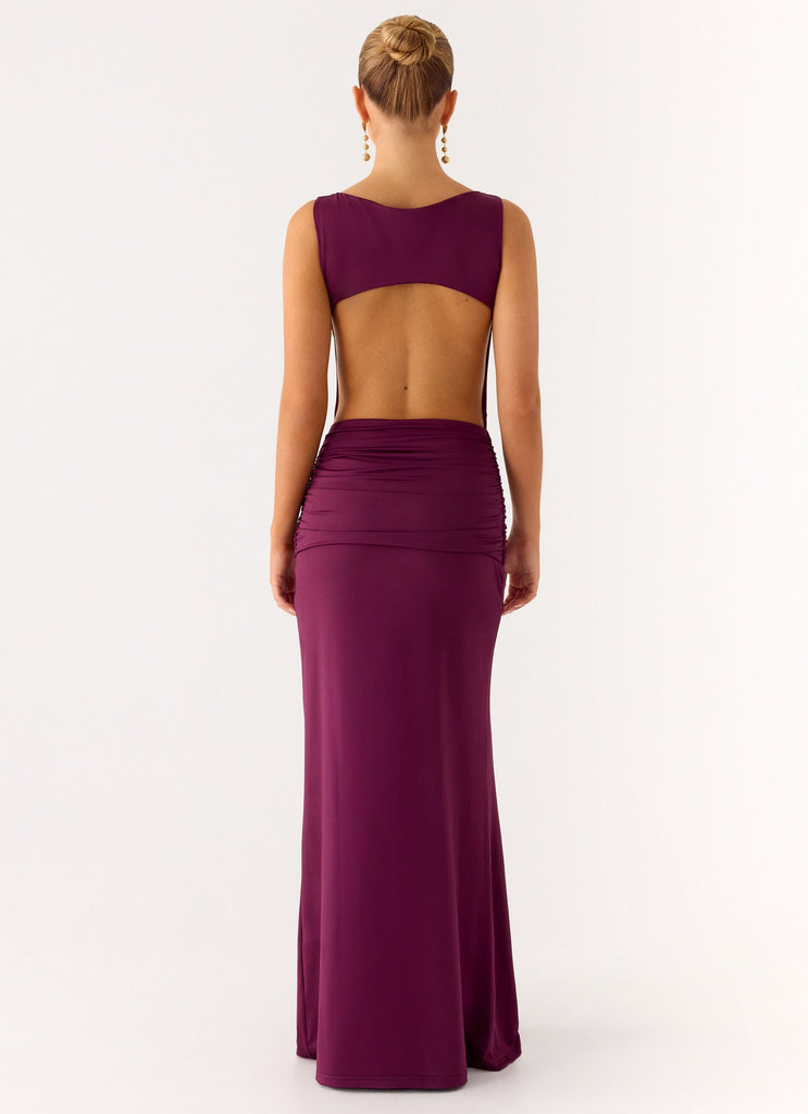 Fault Line Maxi Dress - Plum Plum / US 10 Fault Line Maxi Dress - Plum Plum / US 10
