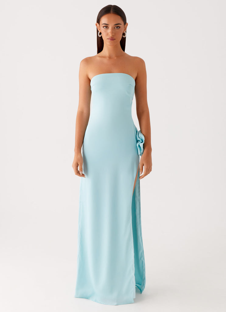 Fenway Strapless Maxi Dress Mint 1 Peppermayo