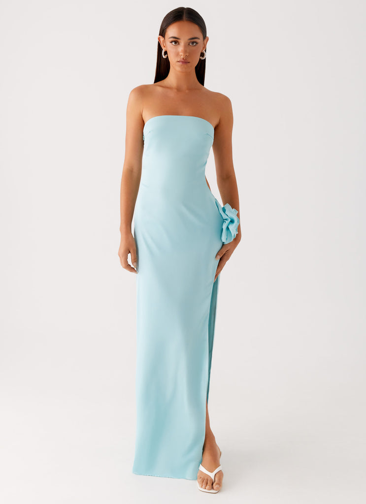 Fenway Strapless Maxi Dress Mint 4 Peppermayo