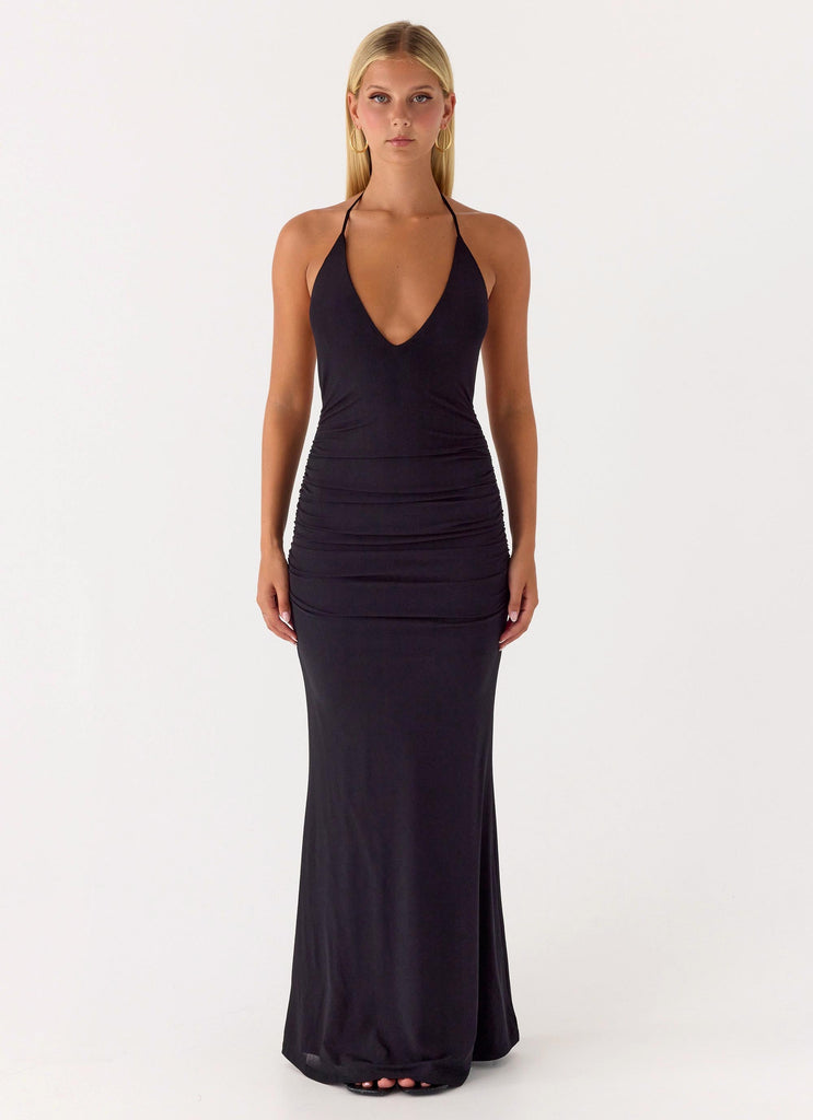 Fine By Me Maxi Dress - Black Black / US 14 Fine By Me Maxi Dress - Black Black / US 14