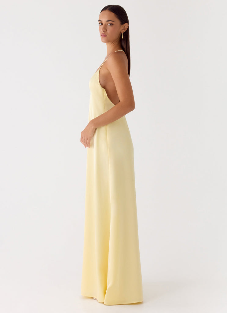 Fine Line Maxi Dress - Yellow Peppermayo US Fine Line Maxi Dress - Yellow Peppermayo US