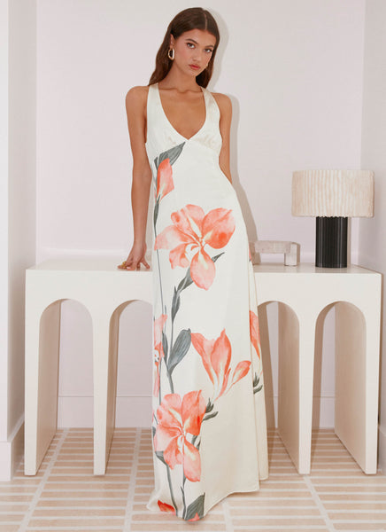 chinese dress ladies Oro Florecer Hand-Embroidered Maxi Dress main image 0