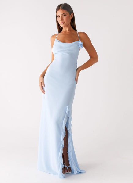 blue peppermayo maxi dress Clear As Day Maxi Dress main image 1