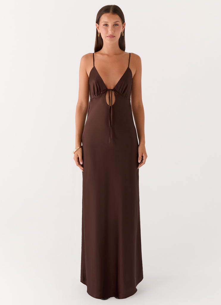 Flora Satin Maxi Dress Flora Satin Maxi Dress