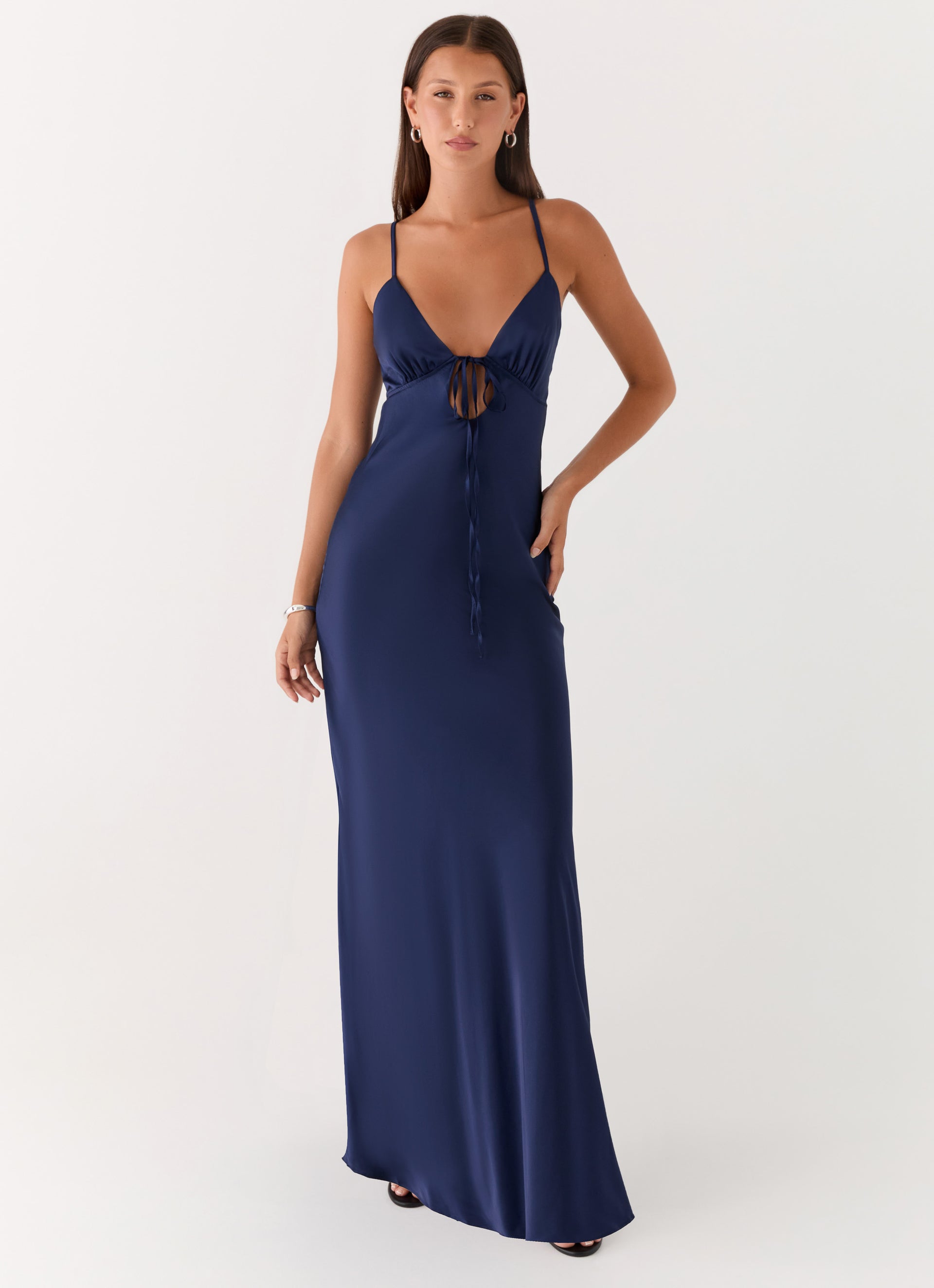 Rush Dress | Flora Satin Maxi Dress
