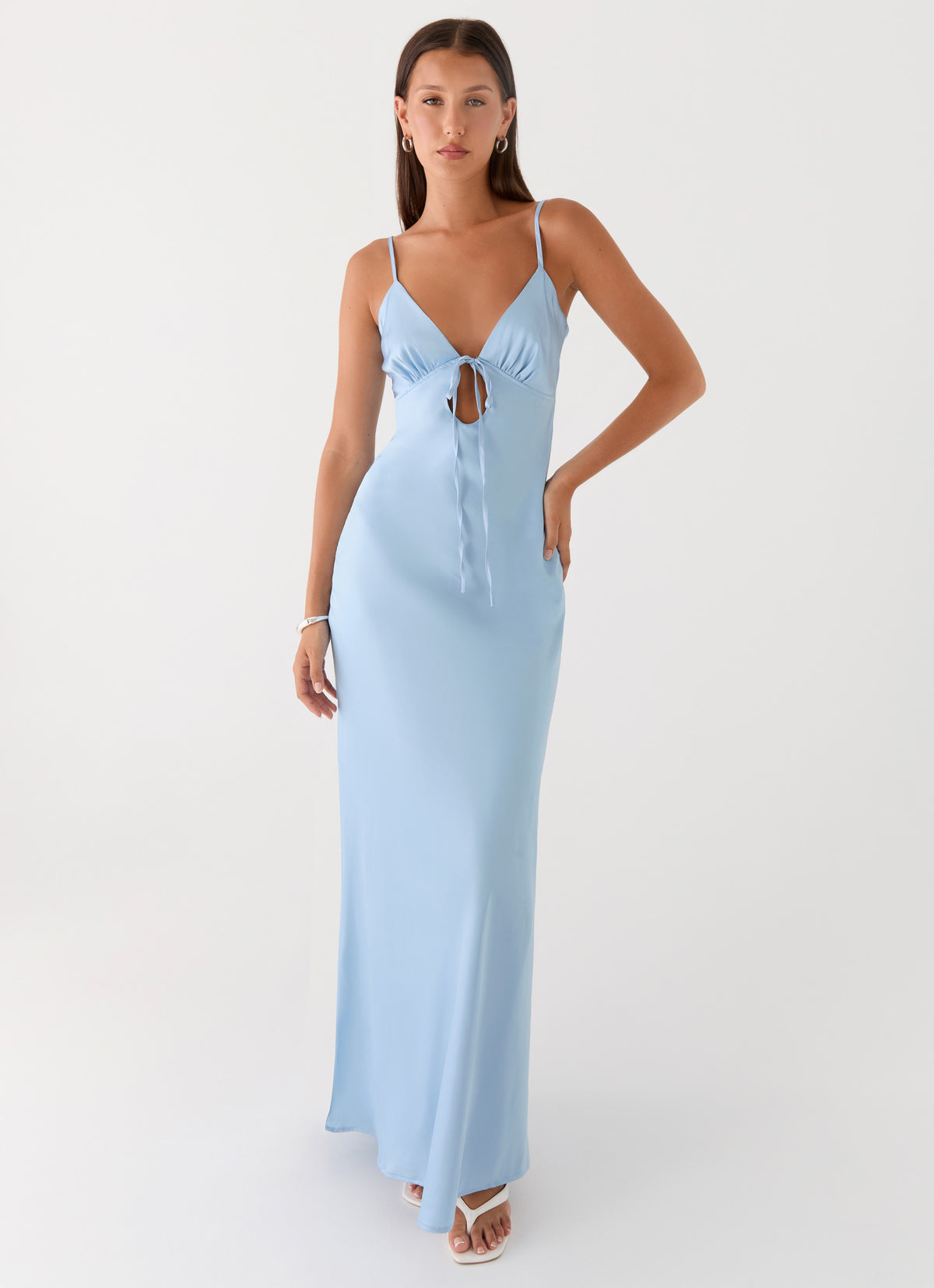silk light blue dress Darby Maxi Formal - US 16 a stunning option for both evening dresses and formal dresses Rush Dress | Flora Satin