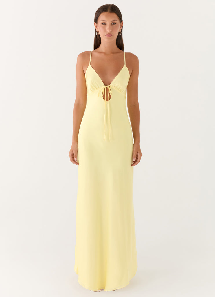 peppermayo flora satin maxi dress Rush Dress | Flora Satin Maxi Dress