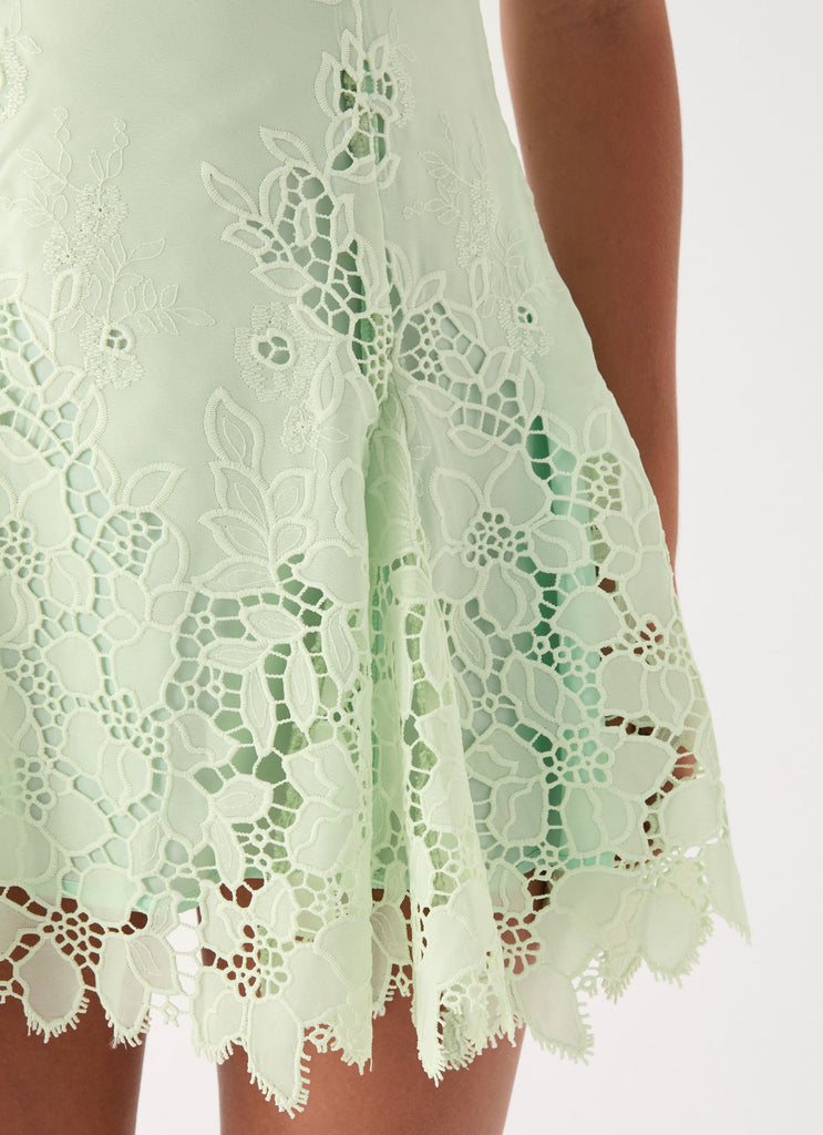 Florine Mini Dress - Pistachio  Peppermayo US