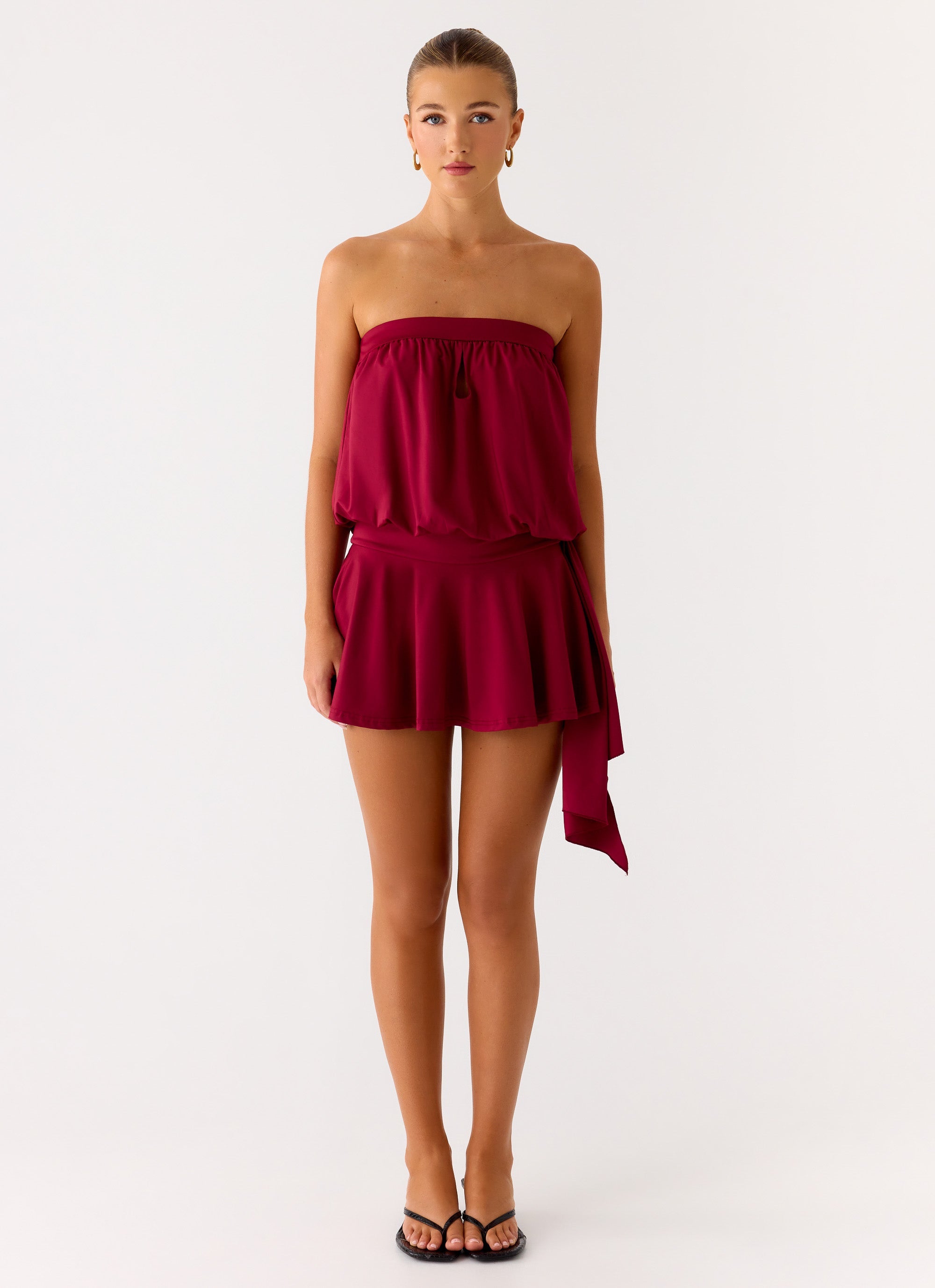 Forever Young Mini Dress - Dark Cherry Dark Cherry / US 8 Forever Young Mini Dress - Dark Cherry Dark Cherry / US 8