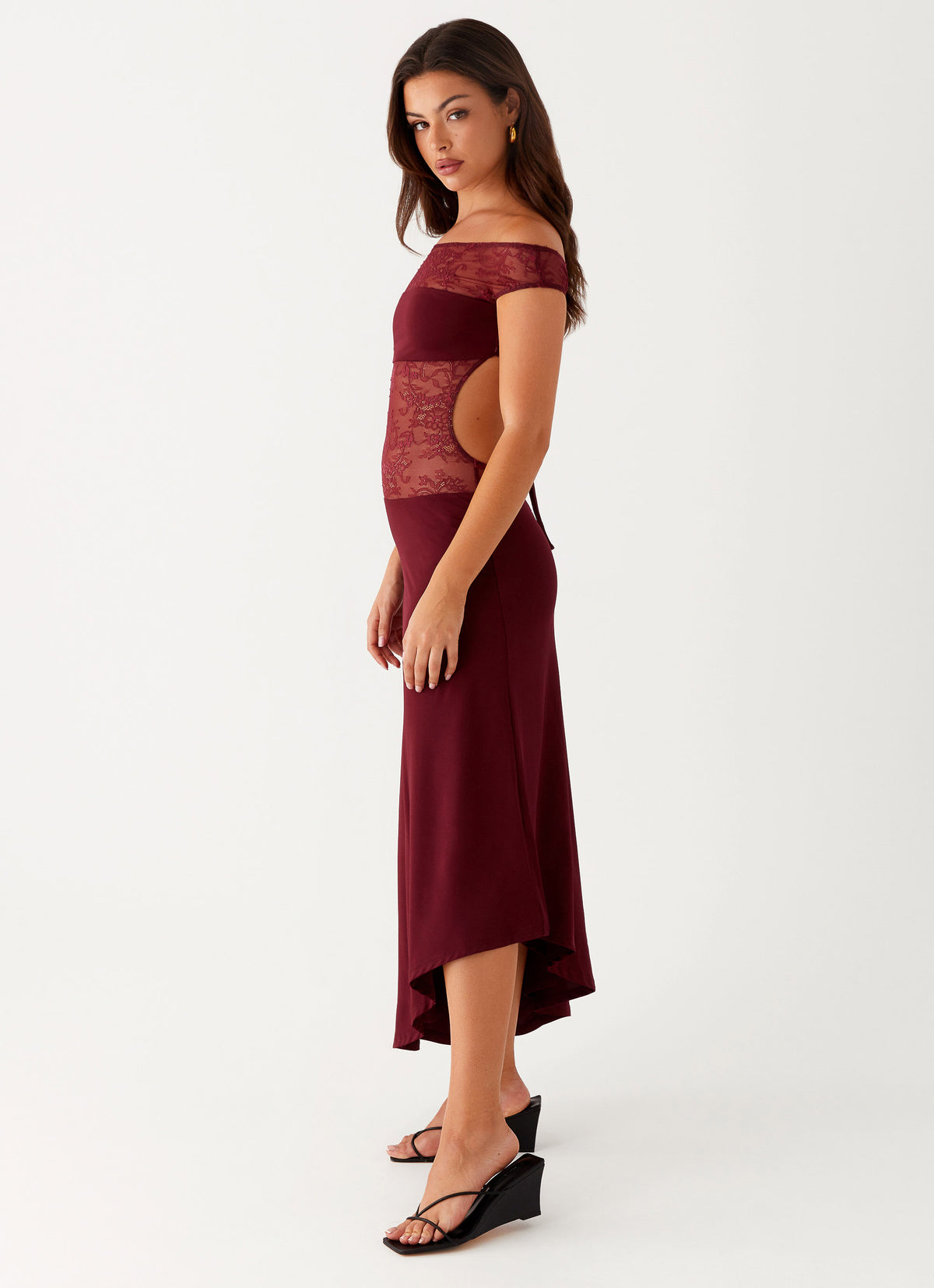 Francoise Lace Midi Dress