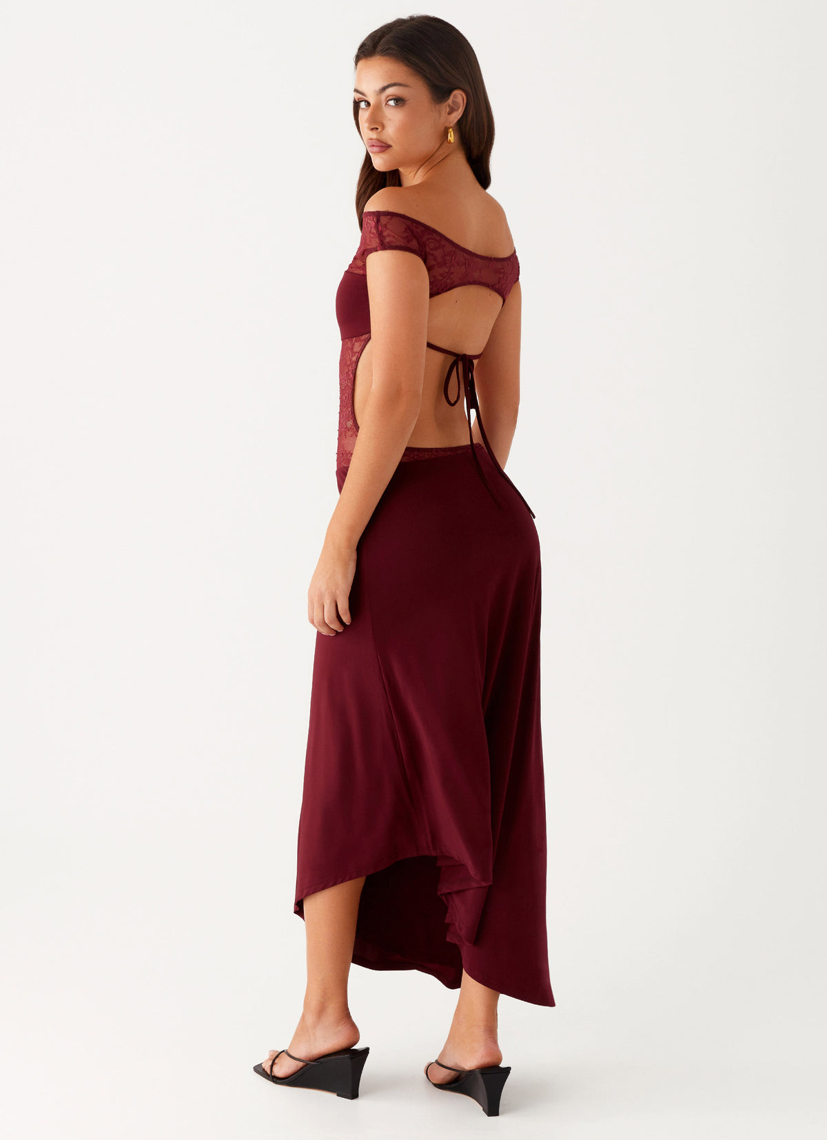 Francoise Lace Midi Dress