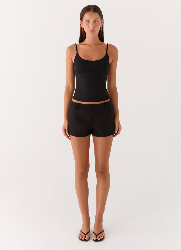 black shorts for dress Black Women's High Waisted Pleated Dress Shorts for Business and Casua Lookbook Store