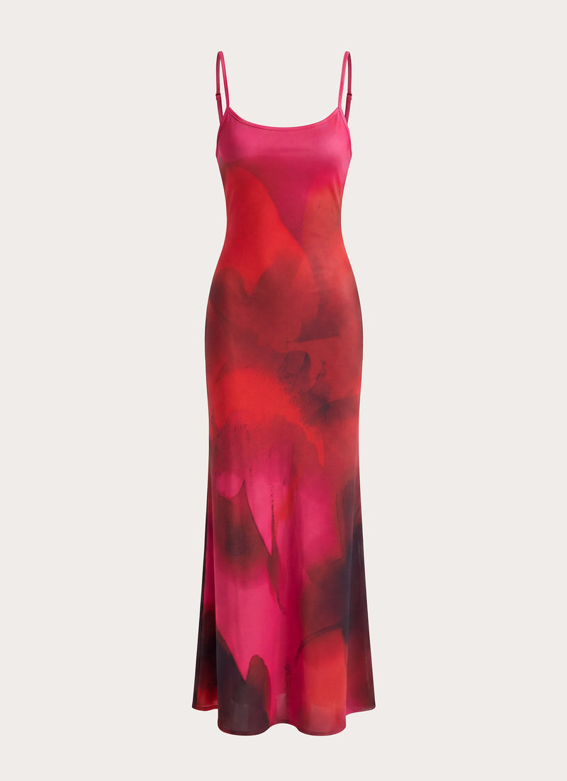 Freyah Maxi Dress - Pink Violet Bloom