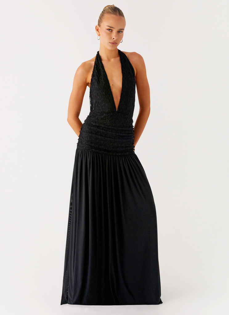 Full Attention Maxi Dress - Black