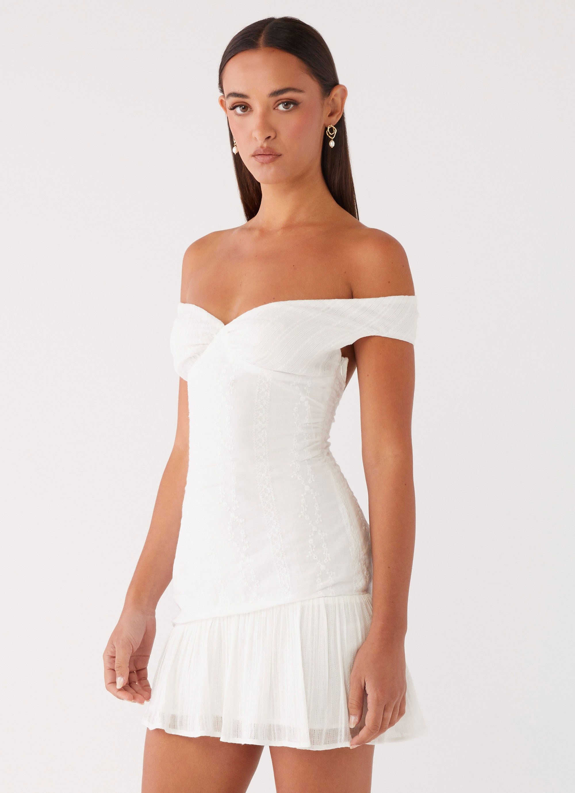 Gabby Ruffle Hem Mini Dress