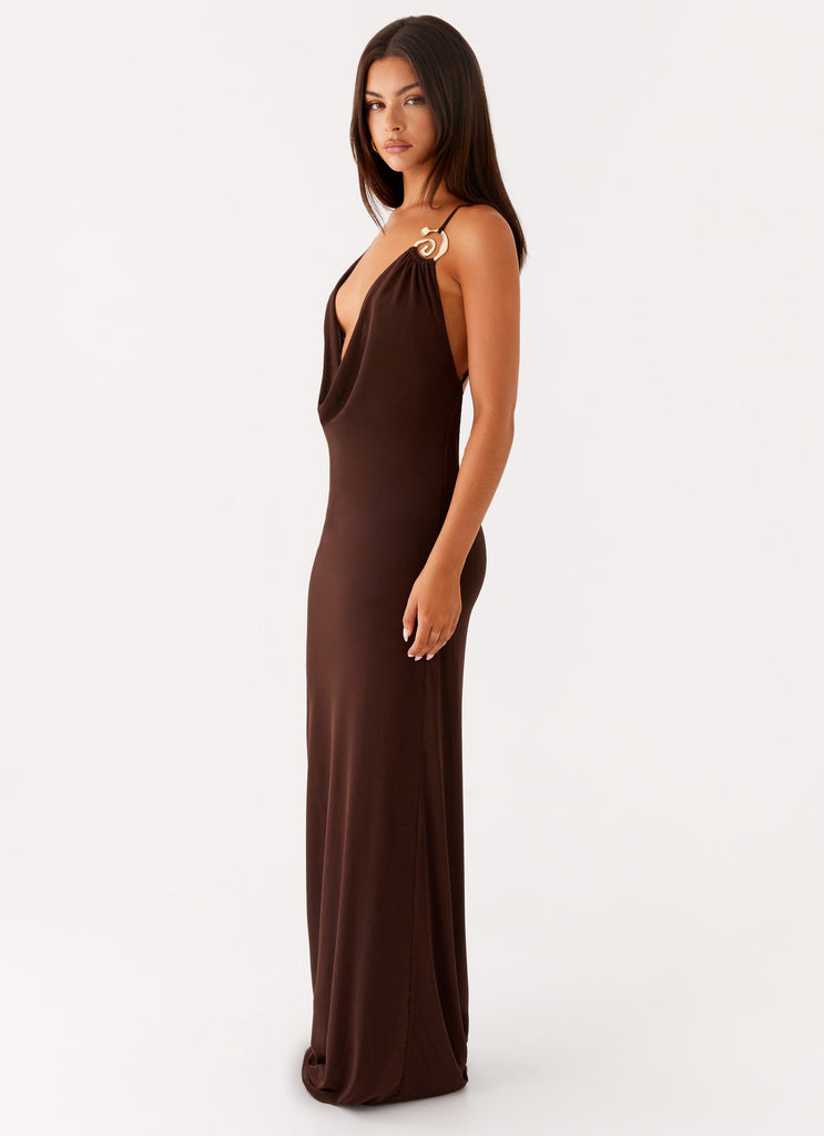 Game Player Maxi Dress - Chocolate Chocolate / US 16 Game Player Maxi Dress - Chocolate Chocolate / US 16