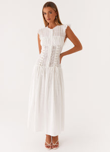 Genevieve Midi Dress - White