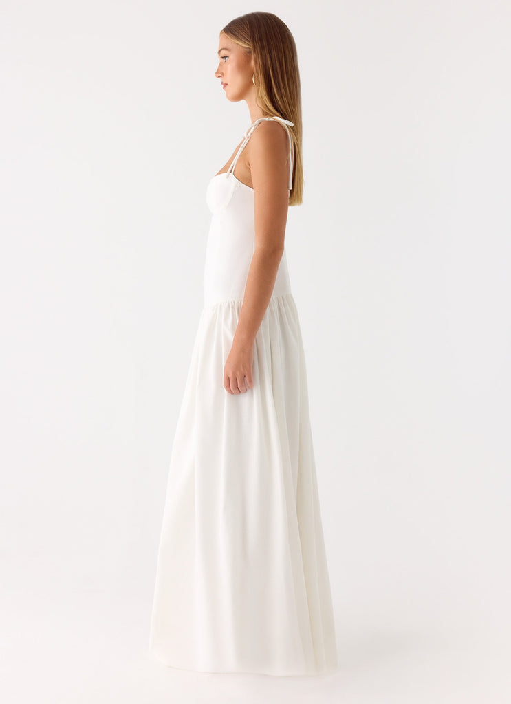 Giovanna Linen Maxi Dress - White Peppermayo US Giovanna Linen Maxi Dress - White Peppermayo US