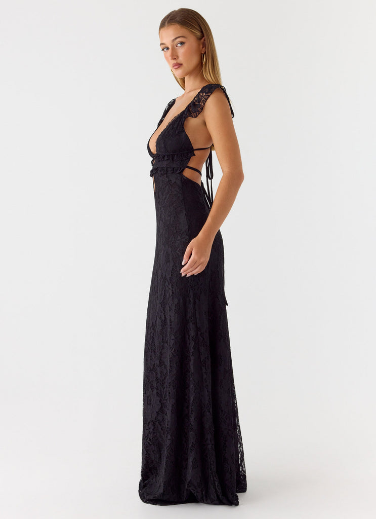 Giulia Lace Maxi Dress - Black Peppermayo US Giulia Lace Maxi Dress - Black Peppermayo US