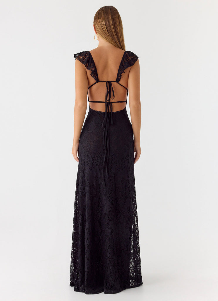 Giulia Lace Maxi Dress - Black Peppermayo US Giulia Lace Maxi Dress - Black Peppermayo US