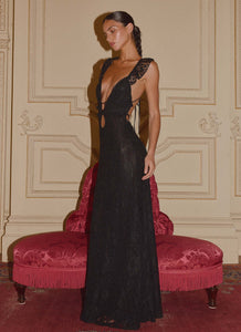 Giulia Lace Maxi Dress - Black Peppermayo US Giulia Lace Maxi Dress - Black Peppermayo US