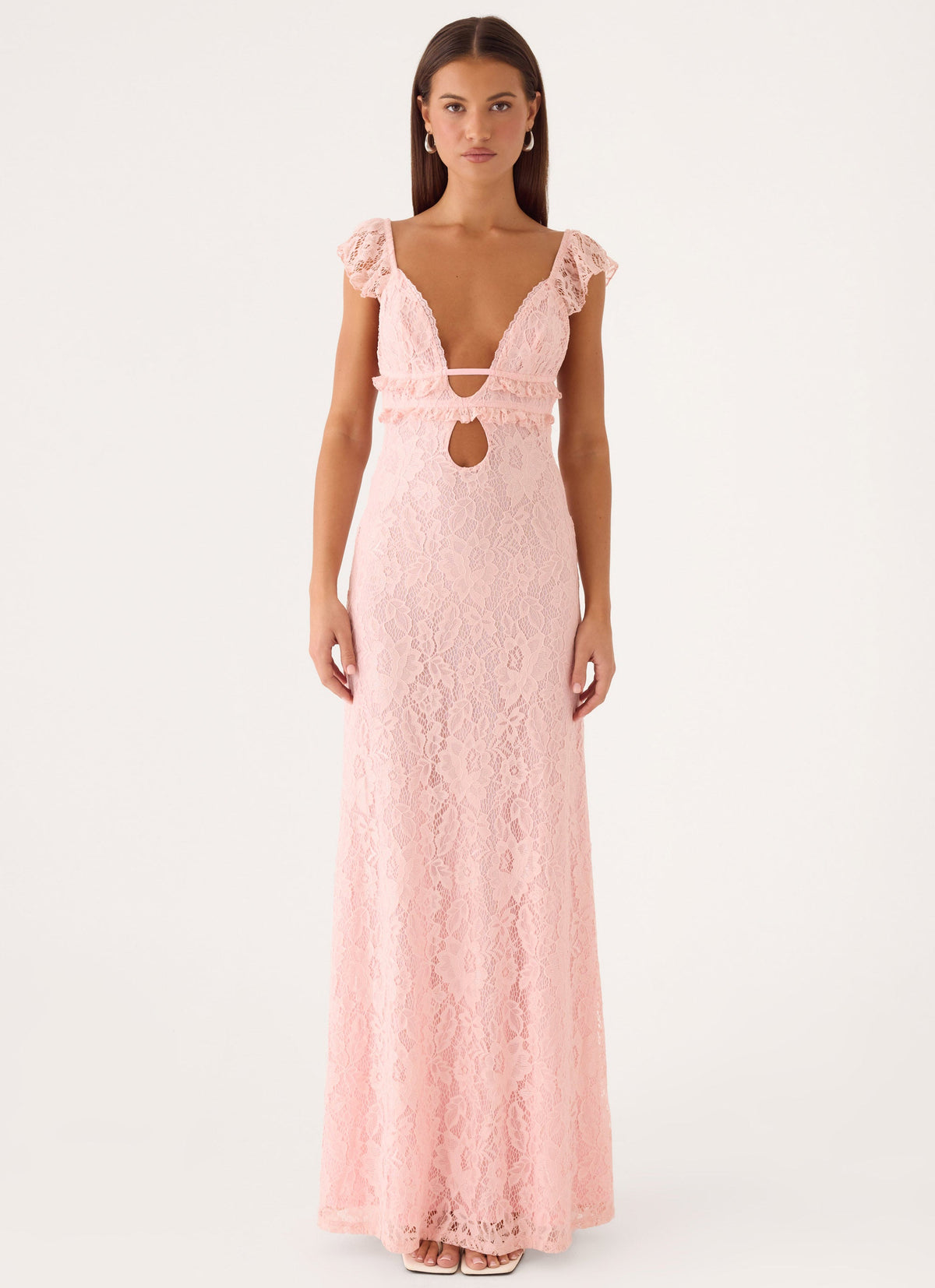 peppermayo lace dress Dream Sight Satin Maxi Gathered underbust Peppermayo: crave you lace mini