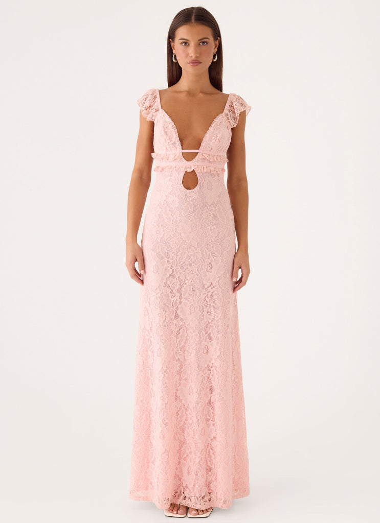wishlist apparel lace maxi dress Listicle Delicate Lace Maxi Dress in Black M